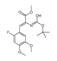 2-[(tert-Butoxycarbonyl)amino]-3-(2-fluoro-4,5-dimethoxyphenyl)-2-propanoic Acid Methyl Ester结构式