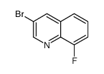 3-溴-8-氟喹啉结构式
