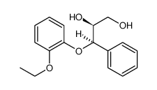 1,2-Propanediol, 3-(2-ethoxyphenoxy)-3-phenyl-, (2S,3R)结构式