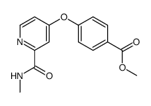 4-(2-methylcarbamoyl-pyridin-4-yloxy)-benzoic acid methyl ester结构式
