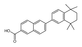 6-(1,2,3,4-tetrahydro-1,1,4,4-tetramethyl-6-naphthyl)-2-naphthalenecarboxylic acid结构式