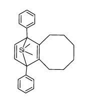 13,13-Dimethyl-1,10-diphenyl-13-silatricyclo(8.2.1.0Δ2,9)trideca-11-en Structure