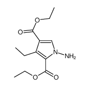 diethyl 1-amino-3-ethyl-1H-pyrrole-2,4-dicarboxylate structure