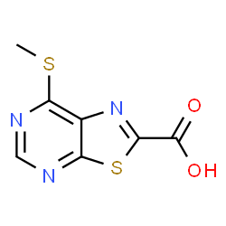 7-(Methylthio)thiazolo[5,4-d]pyrimidine-2-carboxylicacid Structure