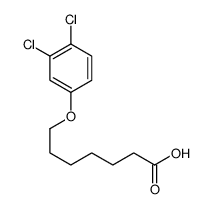 7-(3,4-dichlorophenoxy)heptanoic acid结构式