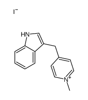 3-[(1-methylpyridin-1-ium-4-yl)methyl]-1H-indole,iodide结构式