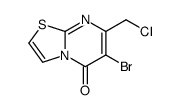 6-bromo-7-(chloromethyl)-[1,3]thiazolo[3,2-a]pyrimidin-5-one结构式