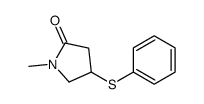 1-methyl-4-phenylsulfanylpyrrolidin-2-one Structure