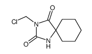 3-(Chloromethyl)-1,3-diazaspiro[4.5]decane-2,4-dione结构式