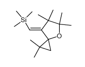 (E)-1,1,5,5,6,6-hexamethyl-7-((trimethylsilyl)methylene)-4-oxaspiro<2,4>heptane结构式