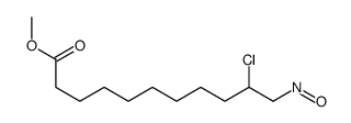 methyl 10-chloro-11-nitrosoundecanoate Structure