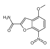 4-methoxy-7-nitro-1-benzofuran-2-carboxamide结构式