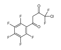 4-chloro-4,4-difluoro-1-(2,3,4,5,6-pentafluorophenyl)butane-1,3-dione结构式