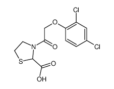 3-[2-(2,4-dichlorophenoxy)acetyl]-1,3-thiazolidine-2-carboxylic acid结构式