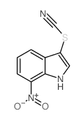 Thiocyanic acid, 7-nitro-1H-indol-3-yl ester Structure