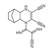 1-(1,2-diimino-2-cyanoethyl)-1,4,4a,5,6,7,8,8a-octahydro-5,8-methanoquinoxaline-2,3-dicarbonitrile Structure