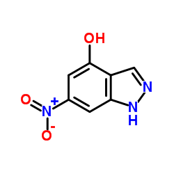 6-Nitro-1H-indazol-4-ol structure