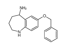 7-phenylmethoxy-2,3,4,5-tetrahydro-1H-1-benzazepin-5-amine Structure
