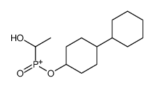 (4-cyclohexylcyclohexyl)oxy-(1-hydroxyethyl)-oxophosphanium Structure
