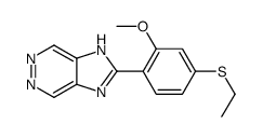 2-(4-ethylsulfanyl-2-methoxyphenyl)-1H-imidazo[4,5-d]pyridazine结构式