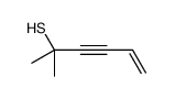 2-methylhex-5-en-3-yne-2-thiol结构式