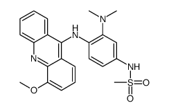 N-[3-(dimethylamino)-4-[(4-methoxyacridin-9-yl)amino]phenyl]methanesulfonamide Structure