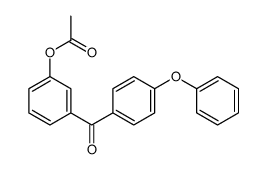 3-ACETOXY-4'-PHENOXYBENZOPHENONE structure