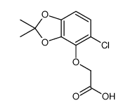 2-[(5-chloro-2,2-dimethyl-1,3-benzodioxol-4-yl)oxy]acetic acid Structure