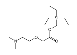 triethylsilylmethyl 2-[2-(dimethylamino)ethoxy]acetate结构式