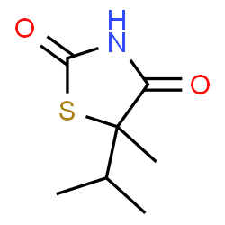 2,4-Thiazolidinedione,5-methyl-5-(1-methylethyl)-(9CI) Structure