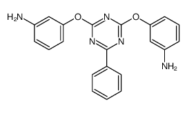 3-[[4-(3-aminophenoxy)-6-phenyl-1,3,5-triazin-2-yl]oxy]aniline结构式