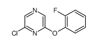 2-CHLORO-6-(2-FLUOROPHENOXY) PYRAZINE Structure