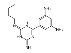 2-N-butyl-6-(3,5-diaminophenyl)-1,3,5-triazine-2,4-diamine Structure