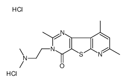 3-[2-(dimethylamino)ethyl]-2,7,9-trimethylpyrido[2,3]thieno[2,4-d]pyrimidin-4-one,dihydrochloride结构式