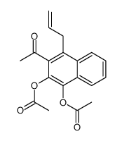 (3-acetyl-2-acetyloxy-4-prop-2-enylnaphthalen-1-yl) acetate结构式