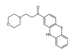 3-morpholin-4-yl-1-(10H-phenothiazin-2-yl)propan-1-one Structure