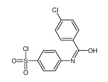 4-[(4-chlorobenzoyl)amino]benzenesulfonyl chloride结构式