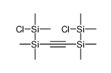 chloro-[2-[[chloro(dimethyl)silyl]-dimethylsilyl]ethynyl-dimethylsilyl]-dimethylsilane结构式