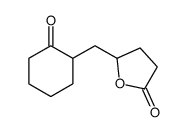 5-[(2-oxocyclohexyl)methyl]oxolan-2-one结构式