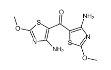 bis(4-amino-2-methoxy-1,3-thiazol-5-yl)methanone结构式