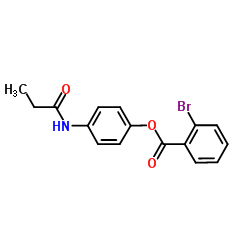 4-(Propionylamino)phenyl 2-bromobenzoate结构式