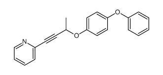 2-[3-(4-phenoxyphenoxy)but-1-ynyl]pyridine结构式