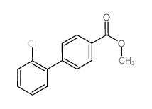 METHYL 2'-CHLORO[1,1'-BIPHENYL]-4-CARBOXYLATE结构式