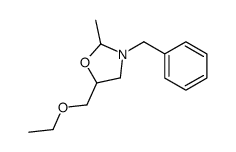 3-benzyl-5-(ethoxymethyl)-2-methyl-1,3-oxazolidine结构式