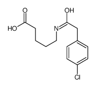 5-[[2-(4-chlorophenyl)acetyl]amino]pentanoic acid结构式