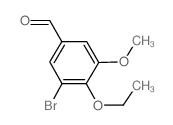 3-溴-4-乙氧基-5-甲氧基苯甲醛结构式