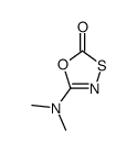 5-(N,N-dimethylamino)-1,3,4-oxathiadiazol-2-one结构式