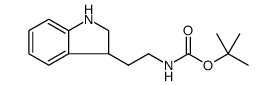 [2-(2,3-Dihydro-1H-indol-3-yl)-ethyl]-carbamic acid tert-butyl ester Structure
