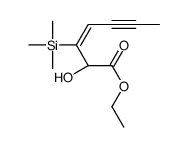 ethyl (2S)-2-hydroxy-3-trimethylsilylhept-3-en-5-ynoate结构式