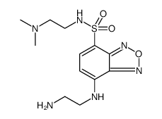 2,1,3-Benzoxadiazole-4-sulfonamide, 7-[(2-aminoethyl)amino]-N-[2-(dimethylamino)ethyl] Structure